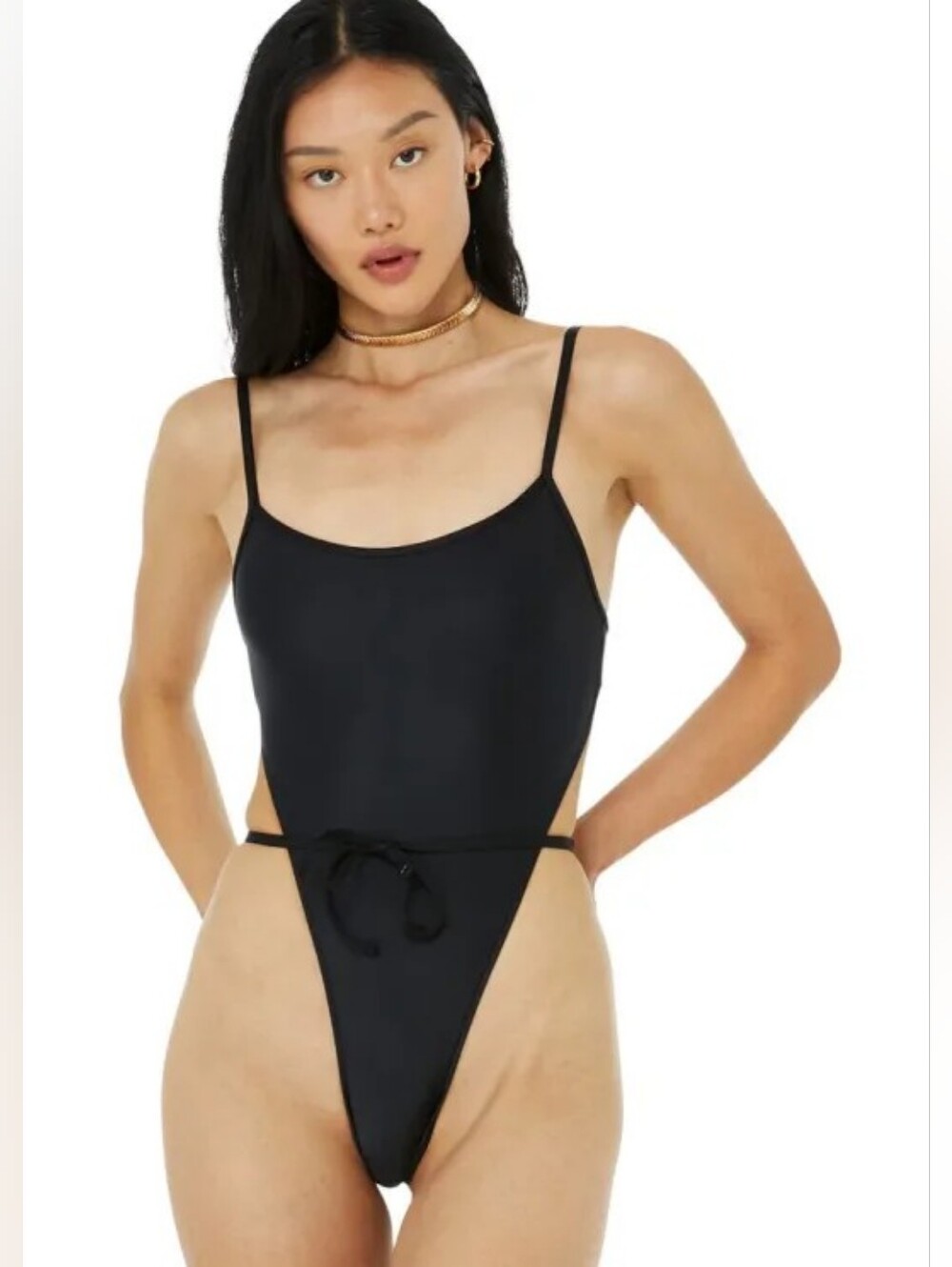 Alo X Frankies Cheeky One Piece Bathing Suit. NWOTS. Small